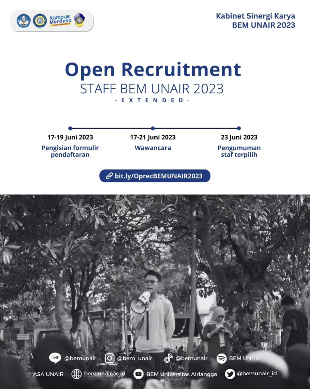 OPEN RECRUITMENT BEM UNAIR