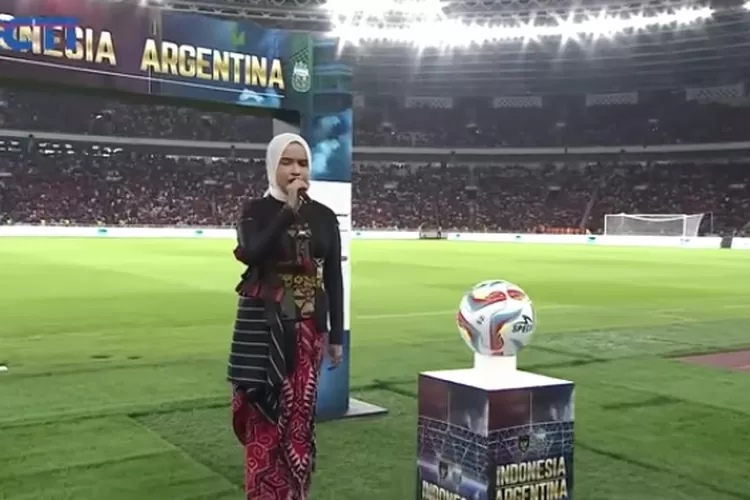 Putri Ariani di Timnas VS Argentina