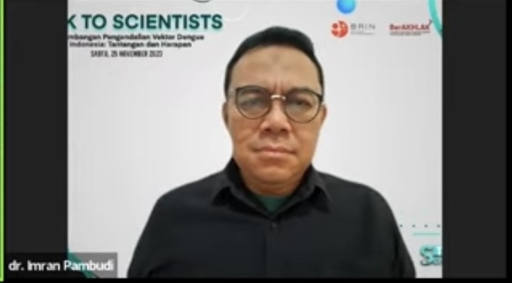 Direktur Pencegahan dan Pengendalian Penyakit Menular Kementerian Kesehatan (Kemenkes), Imran Pambudi. DOK YouTube BRIN